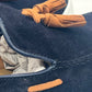 *MOCASSINO BLU  CAMOSCIO FONDO BARCA NAPPINA CUOIO