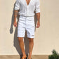 BERMUDA DENIM BIANCO ROTTURE