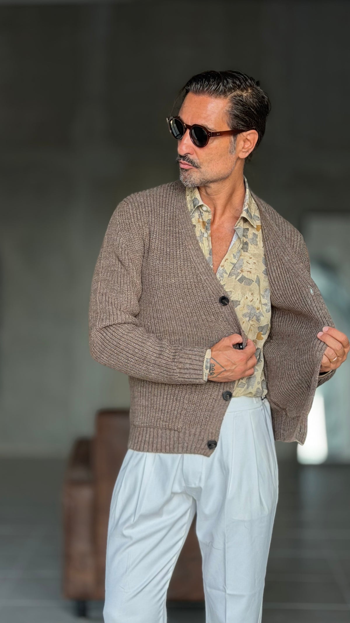 CAMICIA  XAGON FANTASIA BEIGE