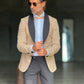 ABITO  SMOKING CAMMELLO  REVER NERO PANTALONE NERO
