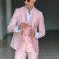 ABITO ROSA   MONOPETTO  3 PEZZI GILET