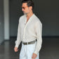 CAMICIA KOON SABBIA LINO E COTONE LAVORAZIONE TRAMATA 00204