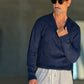 WHITE VISCOSE TROUSERS WITH REGULAR BOTTOM