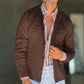 CARDIGAN  POLO MORO    BOTTONE COPERTO