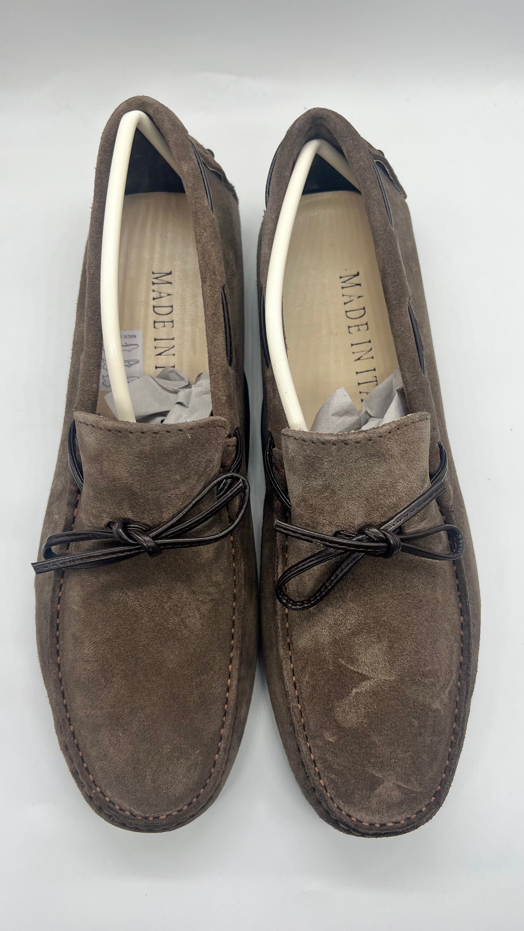 DOUBLE BUCKLE BLACK SUEDE LOAFERS