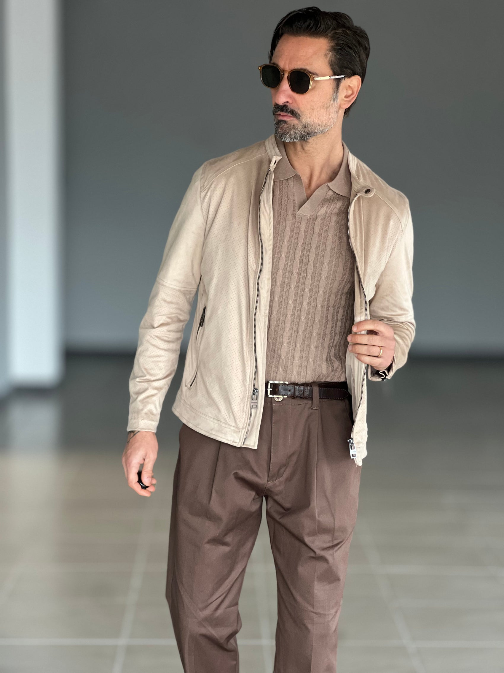 POLO CAMMELLO   OPERATA COLLO AMERICANO 006