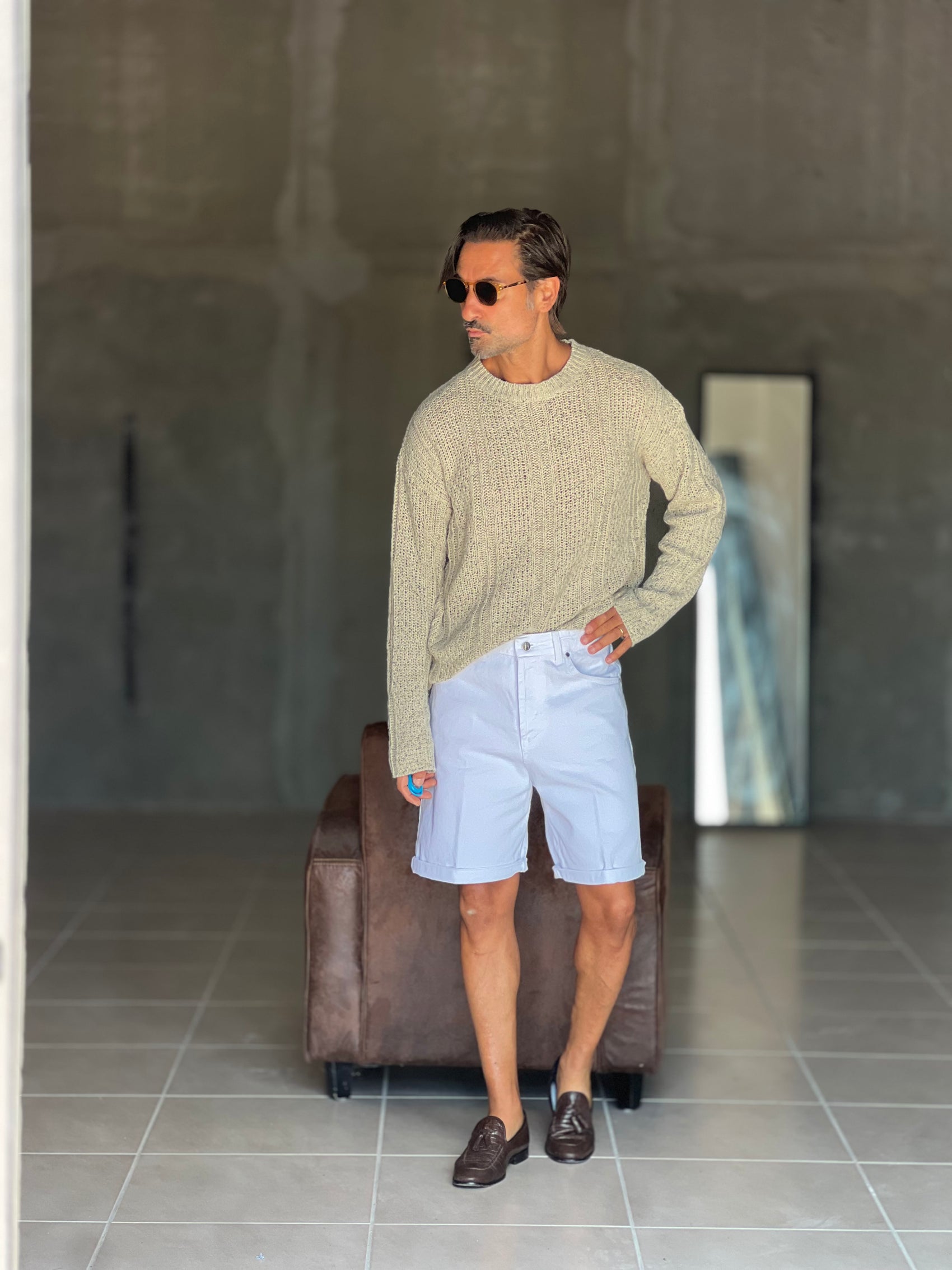 BERMUDA DENIM BIANCO. 316