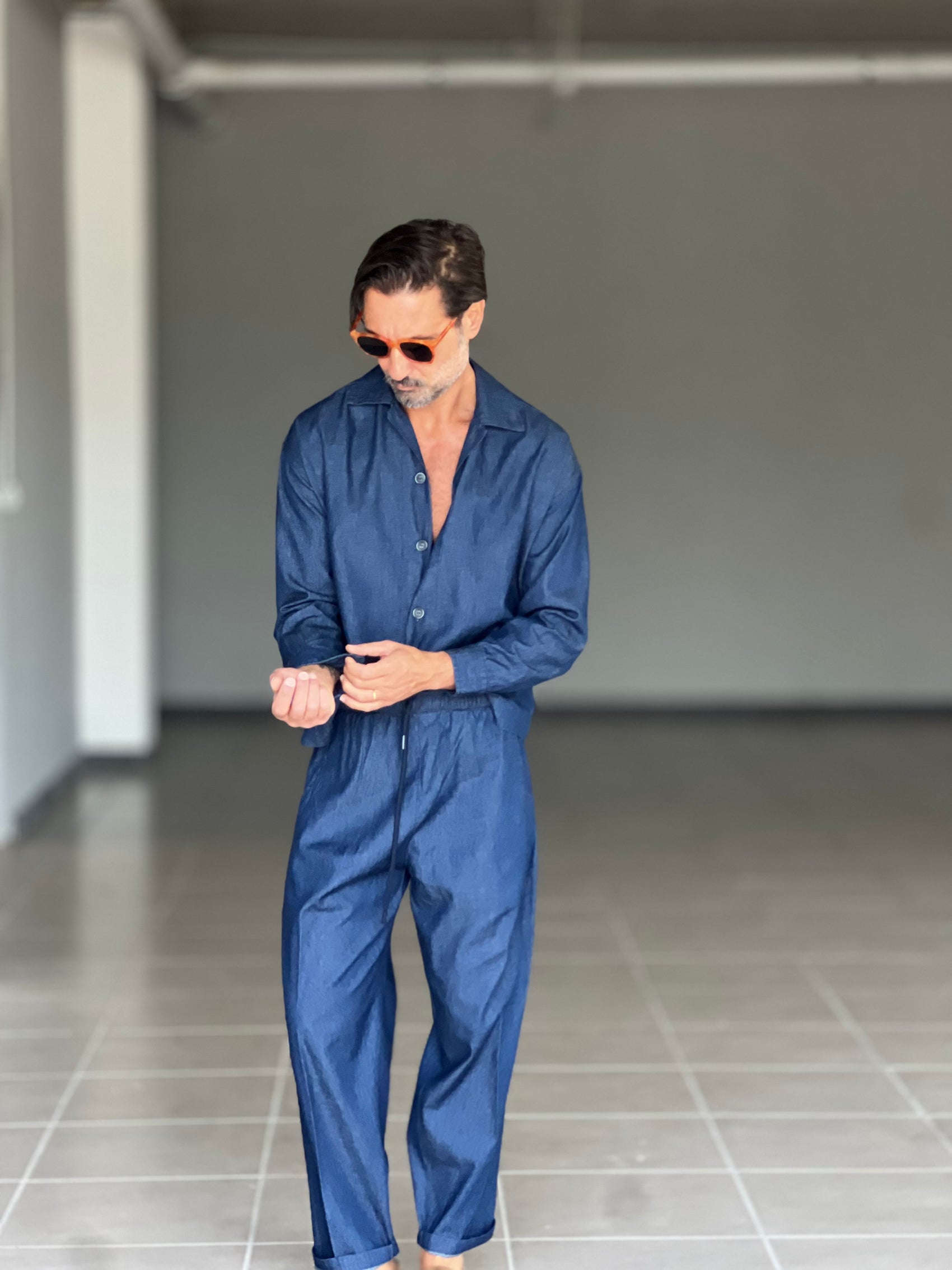 °COORDINATO DENIM OVER FIT LAVAGGIO MEDIO