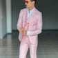 ABITO ROSA   MONOPETTO  3 PEZZI GILET