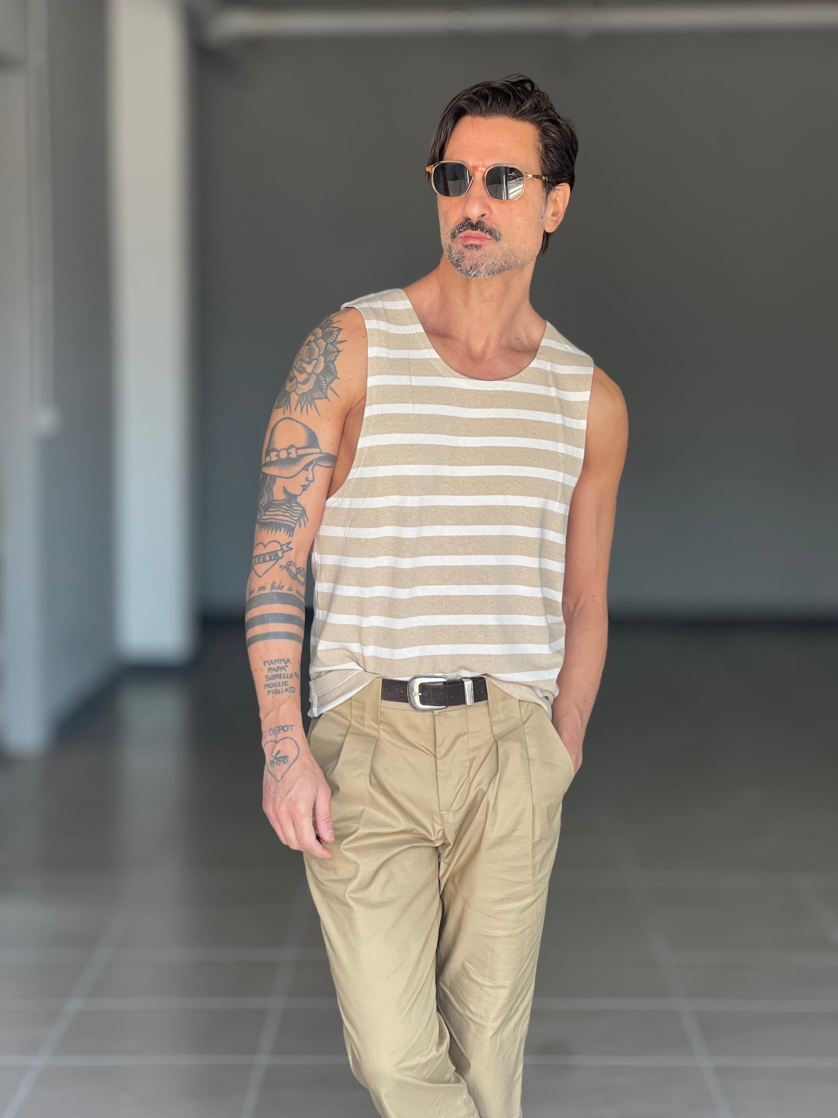 BOAT NECK T SHIRT