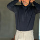 WHITE VISCOSE TROUSERS WITH REGULAR BOTTOM