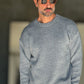 PULLOVER GRIGIO CHIARO  OVERFIT TESSUTO  MISTO EFFETTO SHETTLAND