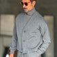 WHITE VISCOSE TROUSERS WITH REGULAR BOTTOM