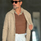 WHITE VISCOSE TROUSERS WITH REGULAR BOTTOM