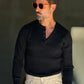 WHITE VISCOSE TROUSERS WITH REGULAR BOTTOM