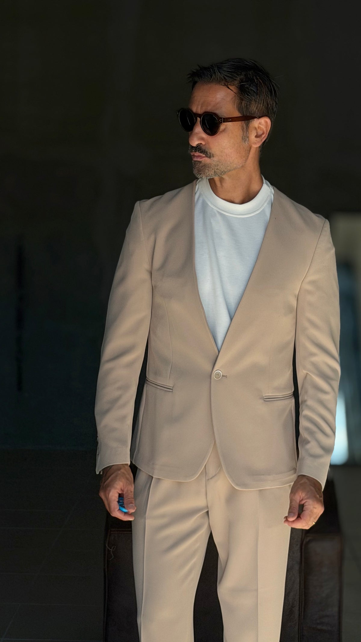 WHITE VISCOSE TROUSERS WITH REGULAR BOTTOM