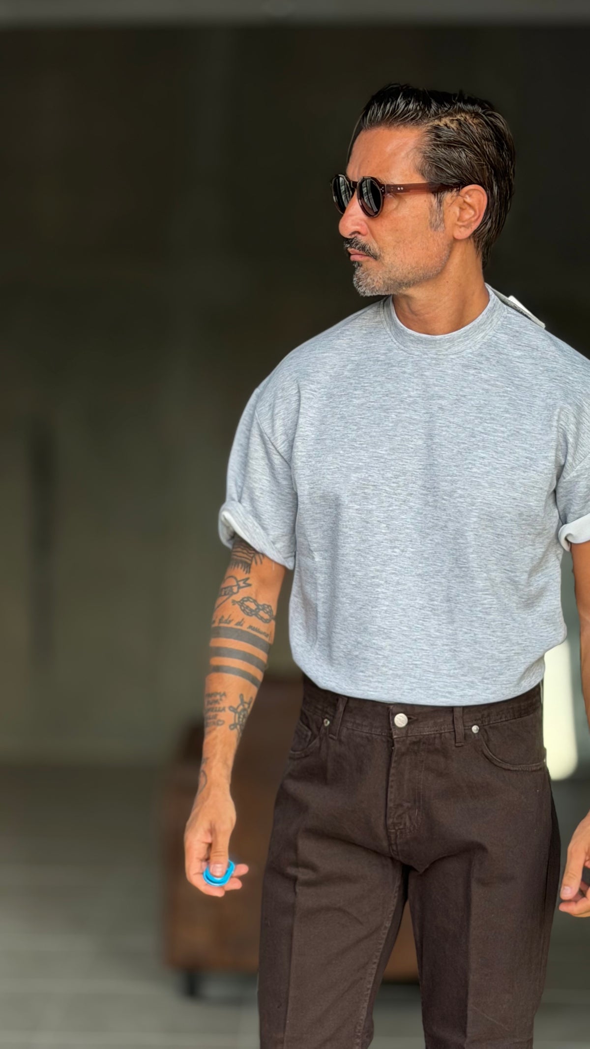 T SHIRT  GRIGIA OVER FIT