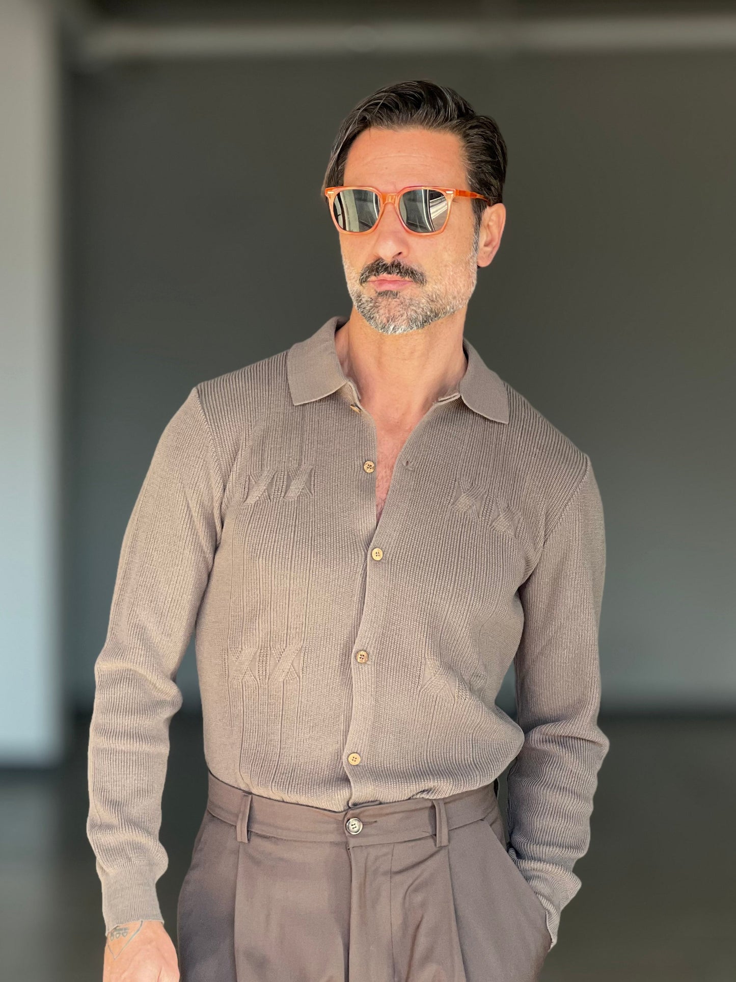 POLO CAMICIA CAMMELLO OPERATA