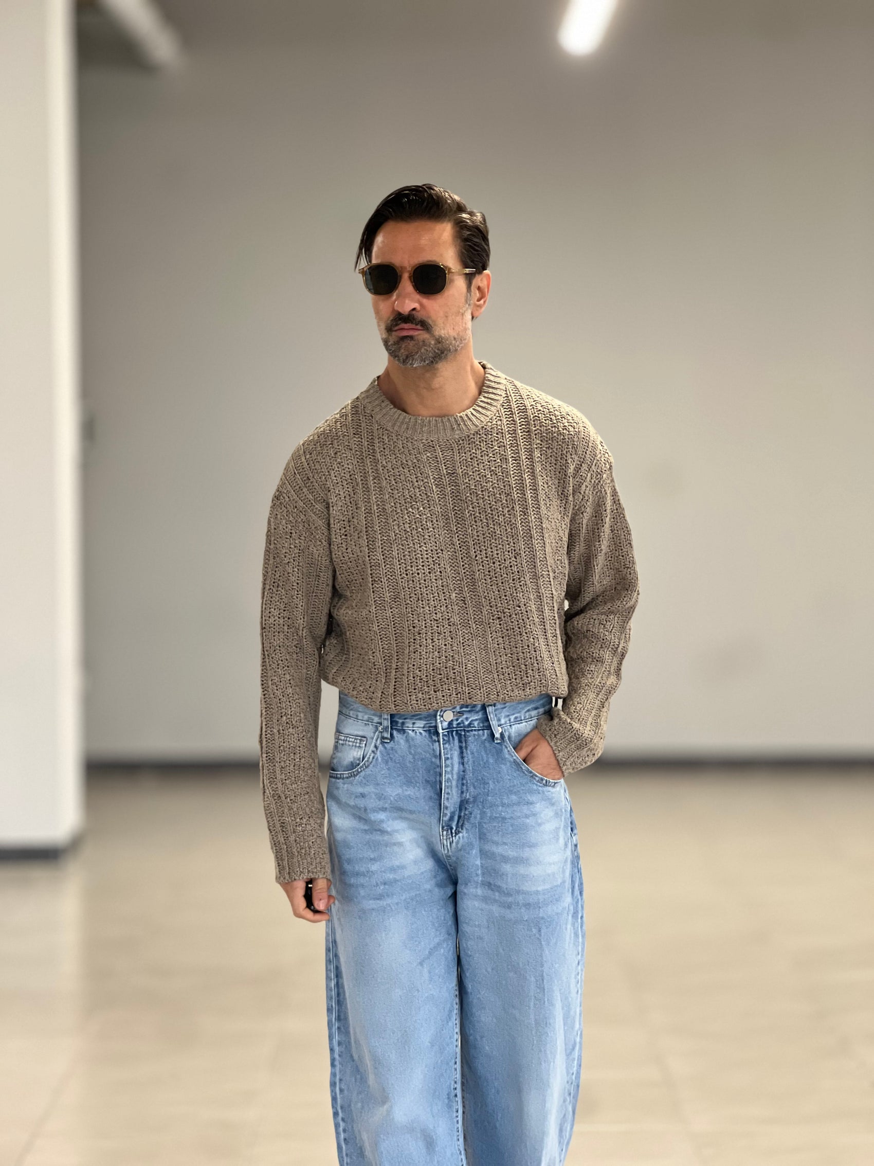 MAGLIA  CORDA   MELANGE  VISCOSA E MISTI 005