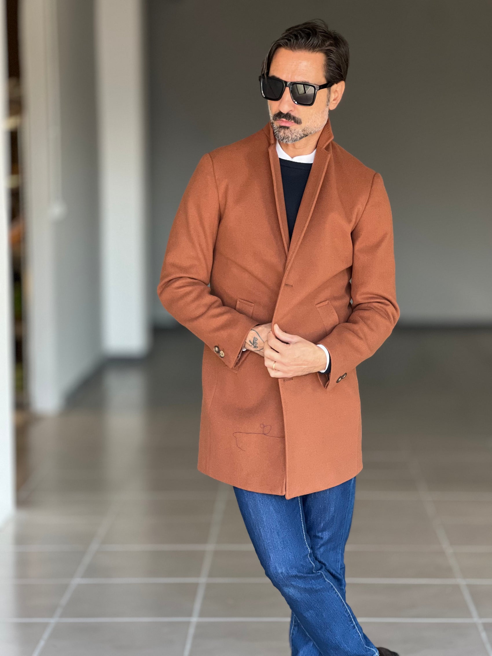 CAPPOTTO  CARAMELLO MODELLO BARONETTO