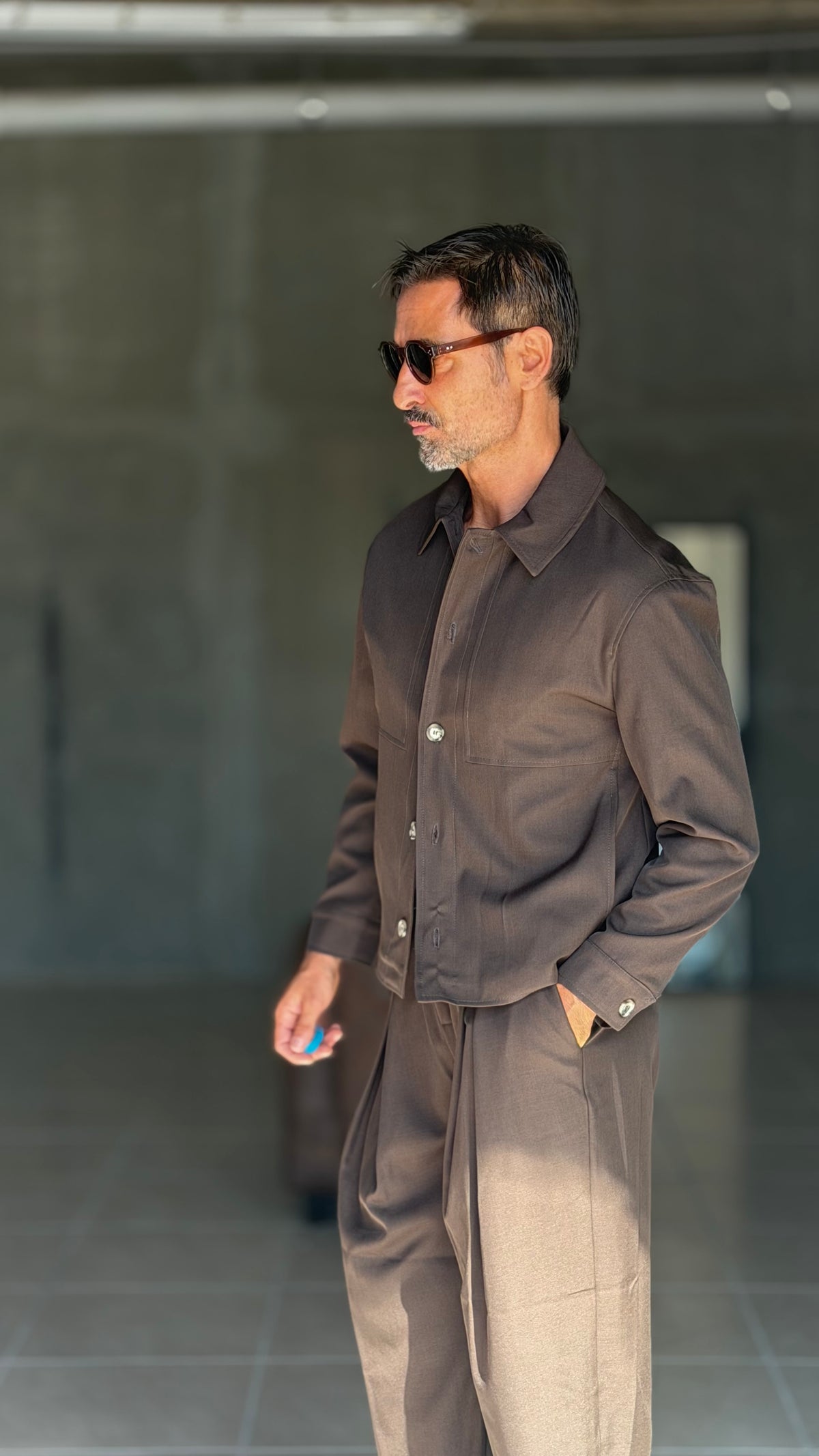 GIUBBINO CAMICIA MORO CROP 500 (abbinabile al pantalone baloon 500)