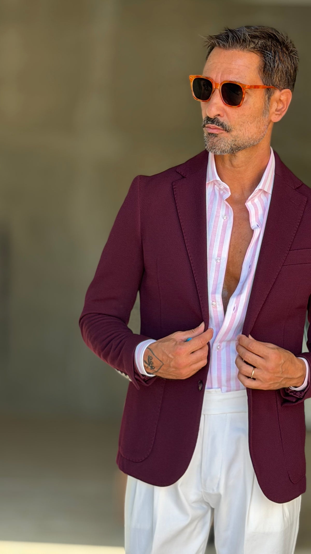 CAMICIA  BACCHETTA ROSA  GRANDE OXFORD 1004