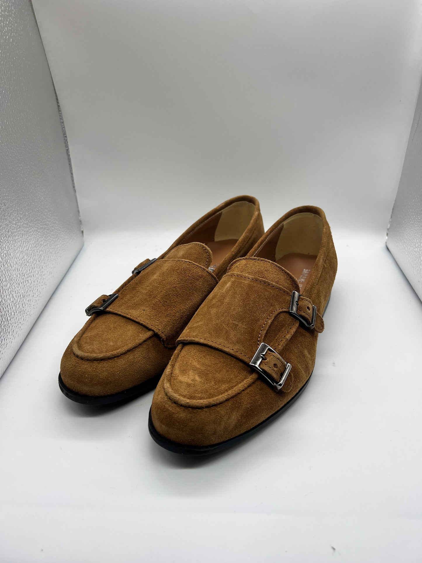 MOCASSINO CAMOSCIO CUOIO DOPPIAFIBBIA FONDO GOMMA