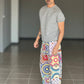 BLACK CHAIN ​​VISCOSE TROUSERS