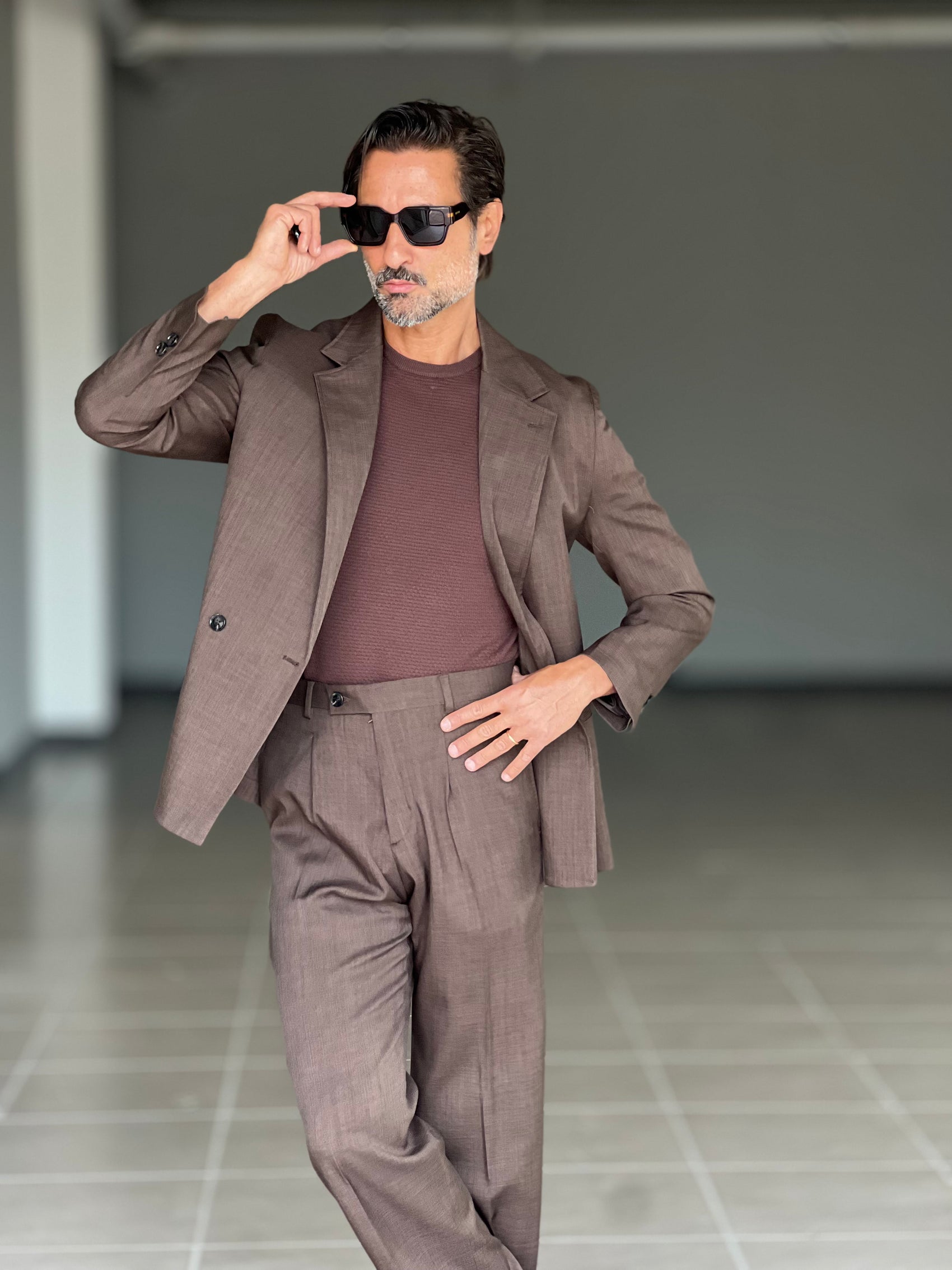 ABITO MORO   DOPPIOPETTO OVER FIT 00126