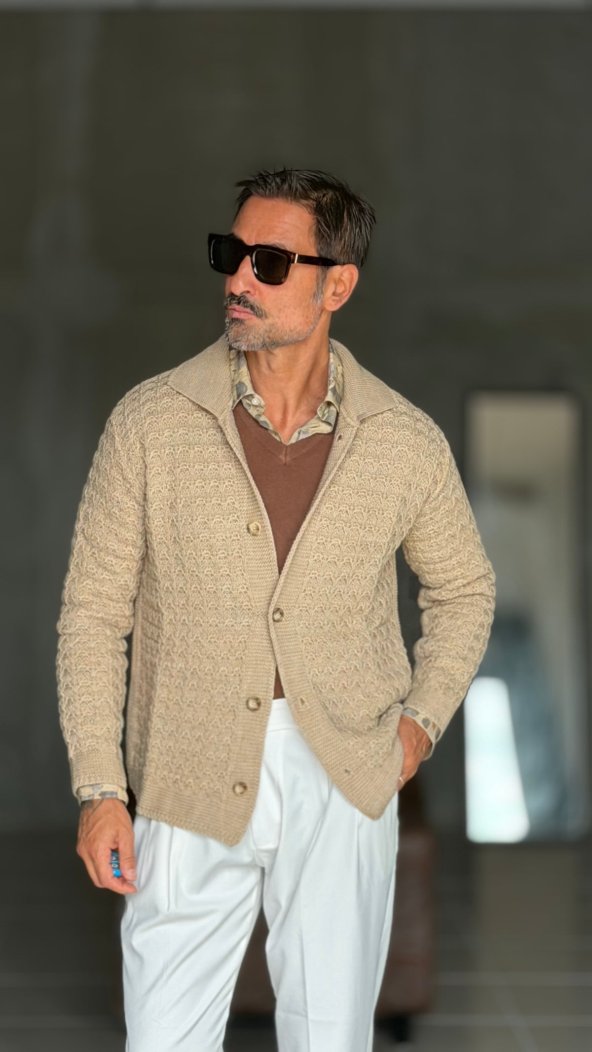 WHITE VISCOSE TROUSERS WITH REGULAR BOTTOM
