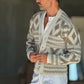 CARDIGAN  PANNA ETNICO CROP  FIT  PESANTE