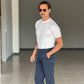 PANTALONE   BLU VISCOSA E MISTI TASCA AMERICA