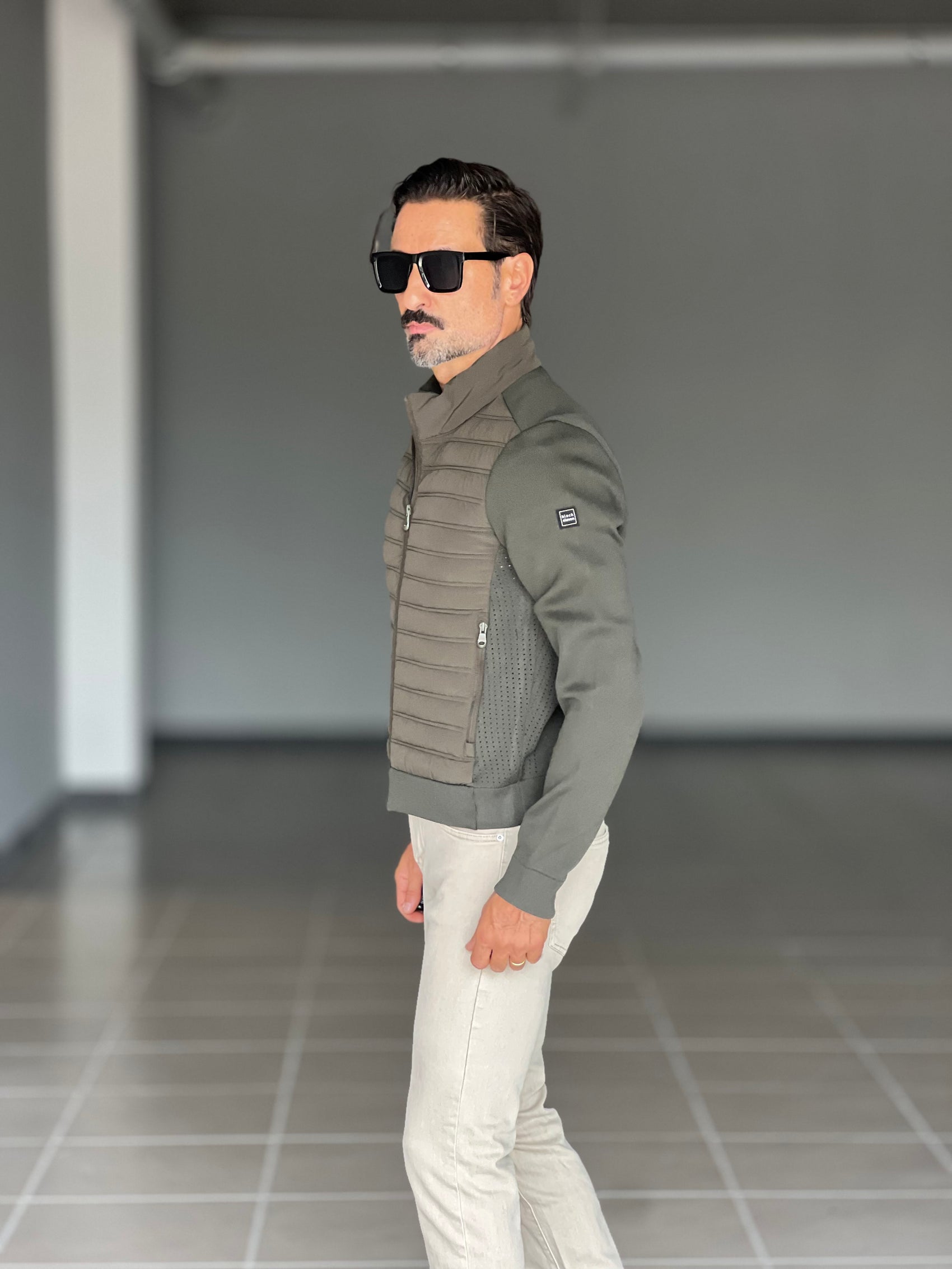 *PIUMINO VERDE MANICA IN MAGLIA BL11