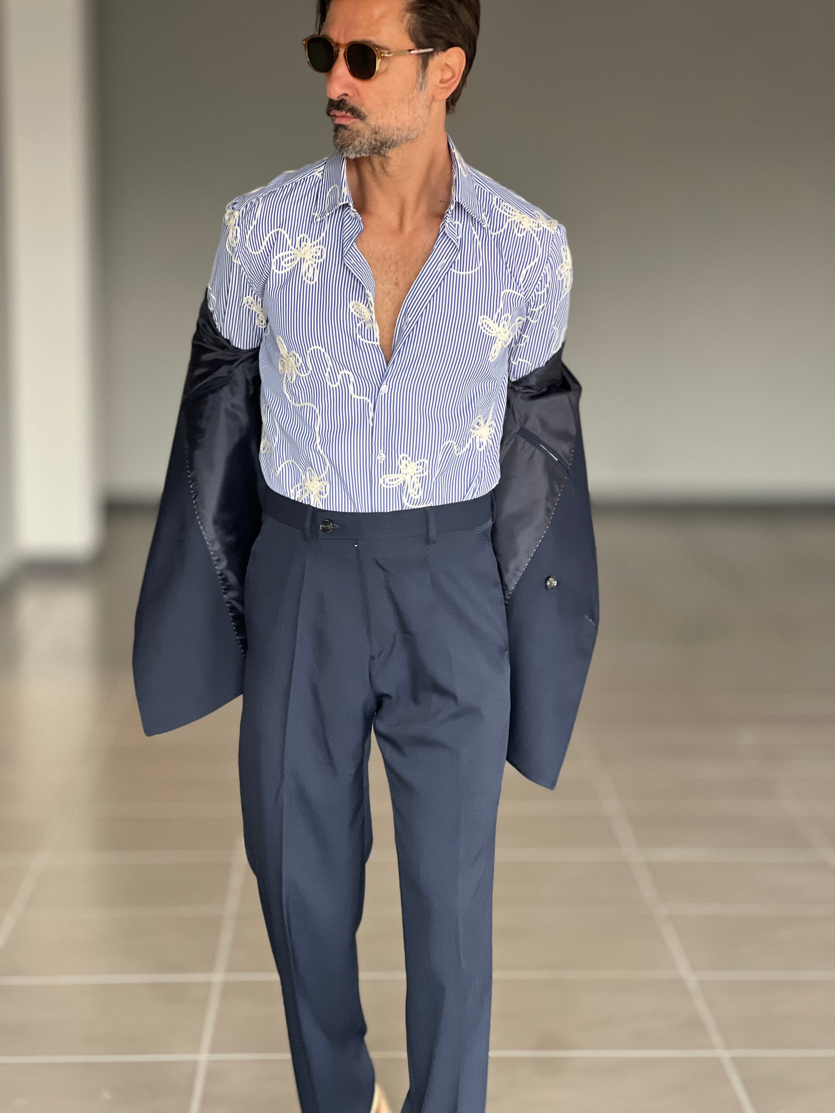 *CAMICIA BACCHETTA RICAMO