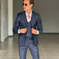 ABITO BLU  MONOPETTO  3 PEZZI GILET