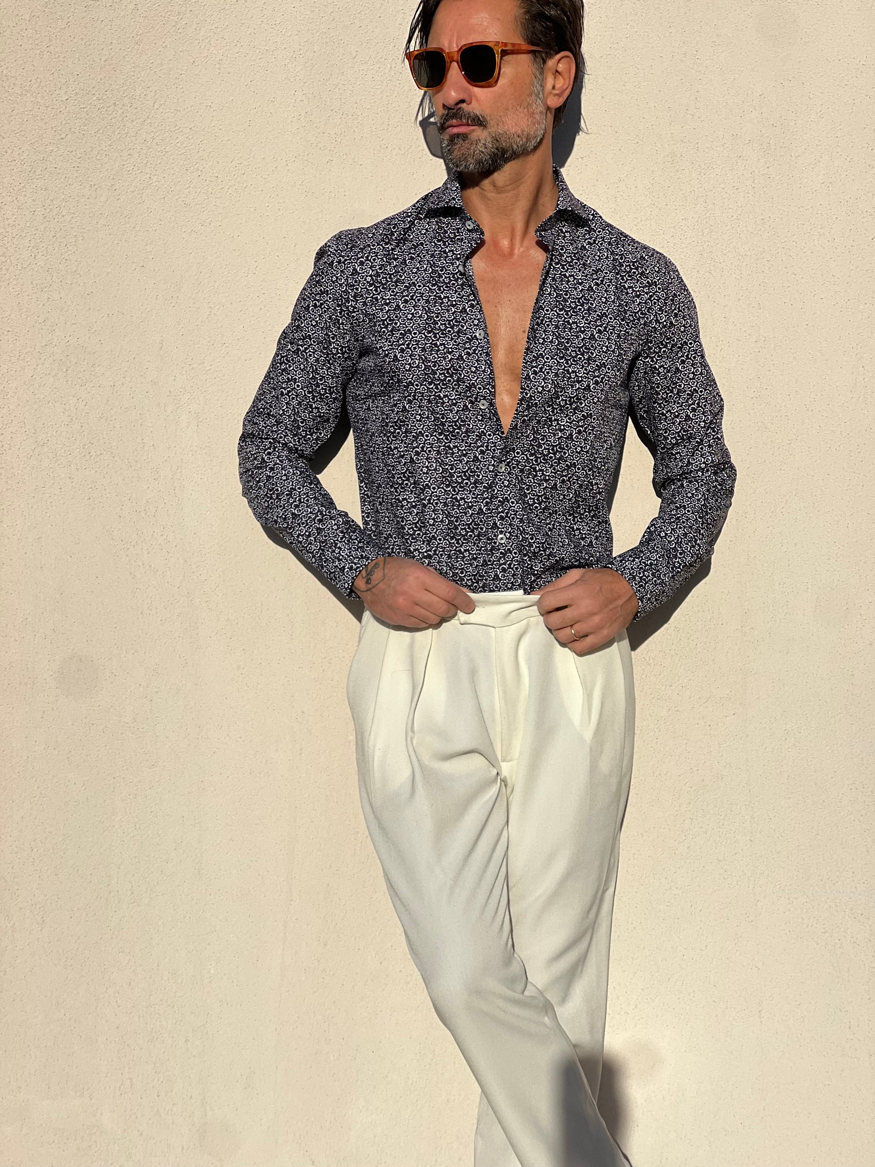 CAMICIA  DEPOT BLU FANTASIA PICCOLA DOPPIORITORTO