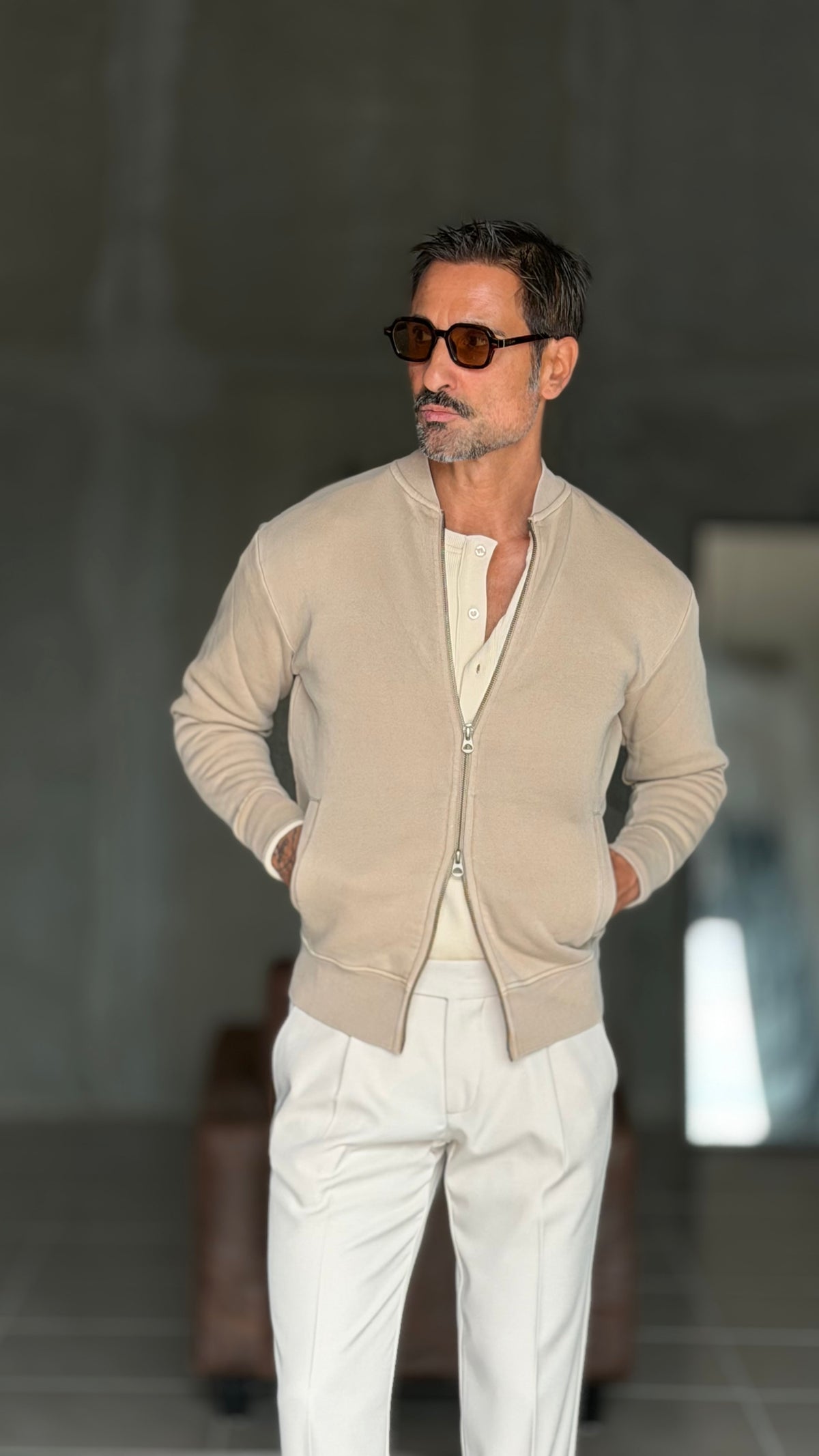 ECORENNA ECRU' BOMBER JACKET