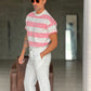 WHITE VISCOSE TROUSERS WITH REGULAR BOTTOM
