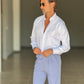CAMICIA BIANCA OXFORD  DI COTONE STRECH PETRO'