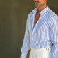 CAMICIA  BACCHETTA CELESTE  GRANDE OXFORD