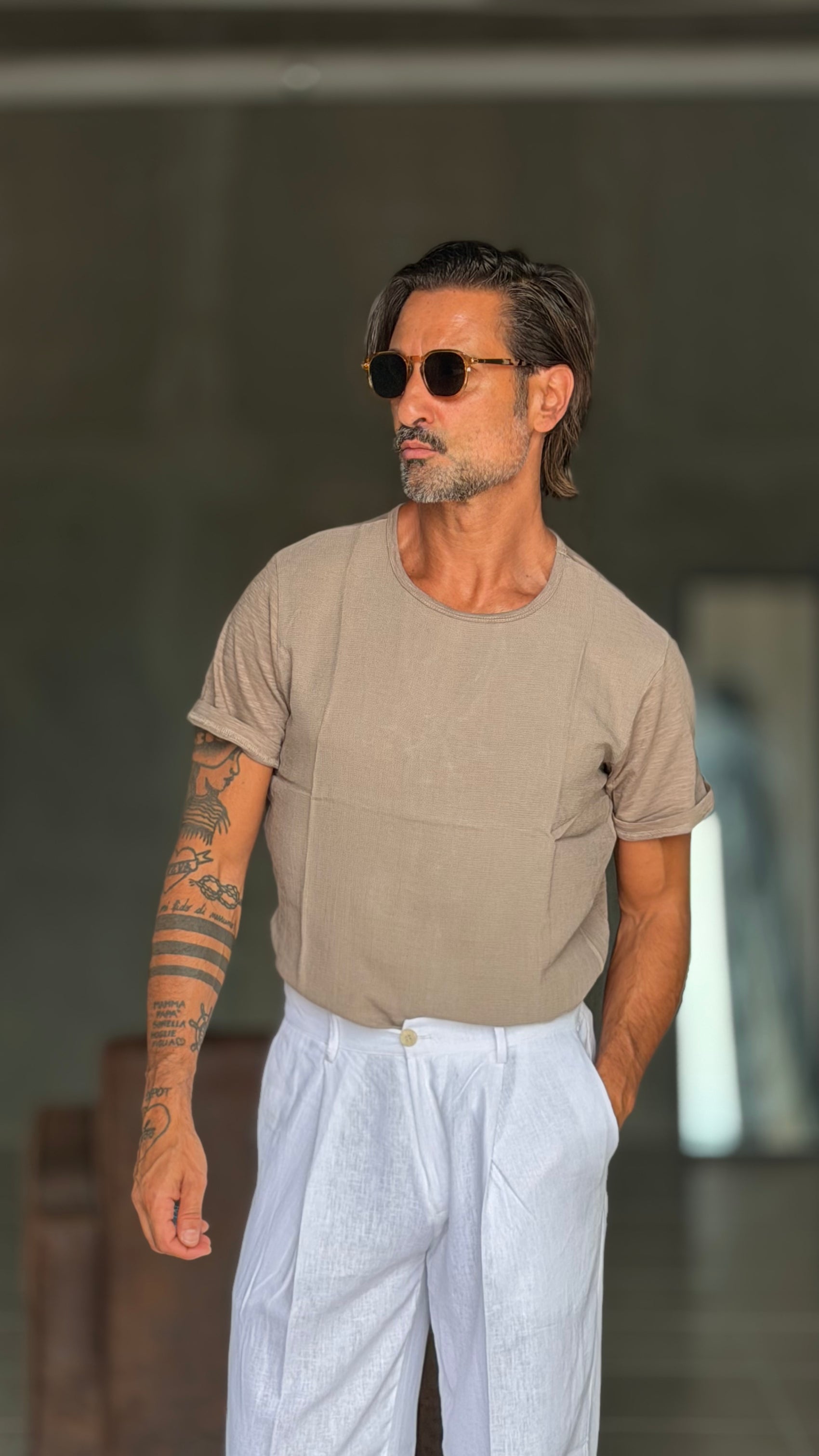 BOAT NECK T SHIRT
