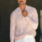 WHITE VISCOSE TROUSERS WITH REGULAR BOTTOM