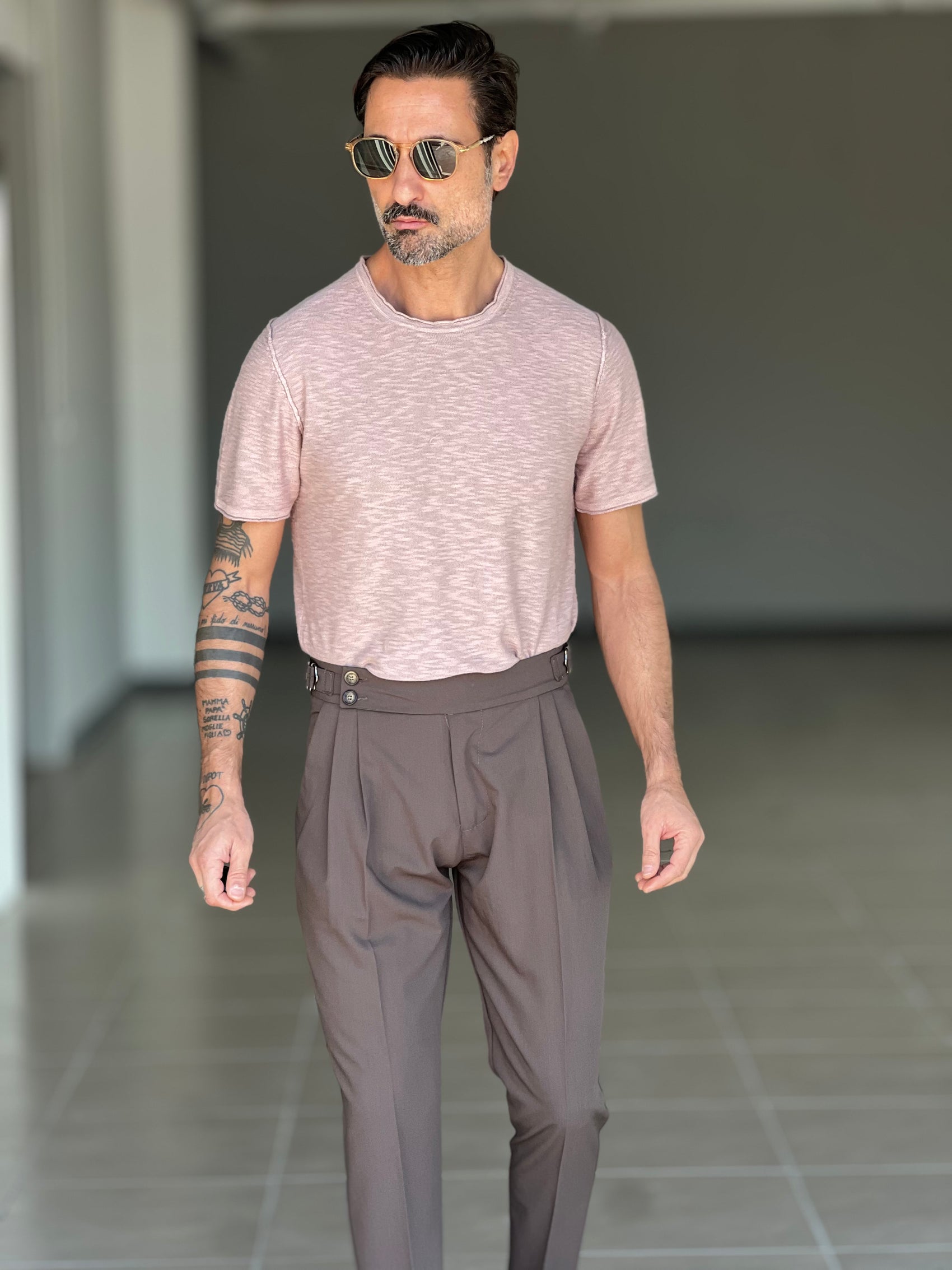 PANTALONE MORO VITA ALTA PINCES VISCOSA (CODICE 33)