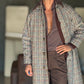 CAPPOTTO TRENCH BL11 PIE DE POULE OVERSIZE