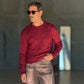 WHITE VISCOSE TROUSERS WITH REGULAR BOTTOM
