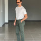 BLACK CHAIN ​​VISCOSE TROUSERS