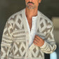 CARDIGAN  PANNA ETNICO CROP  FIT  PESANTE