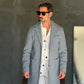 BLUE HIGH NECK COAT