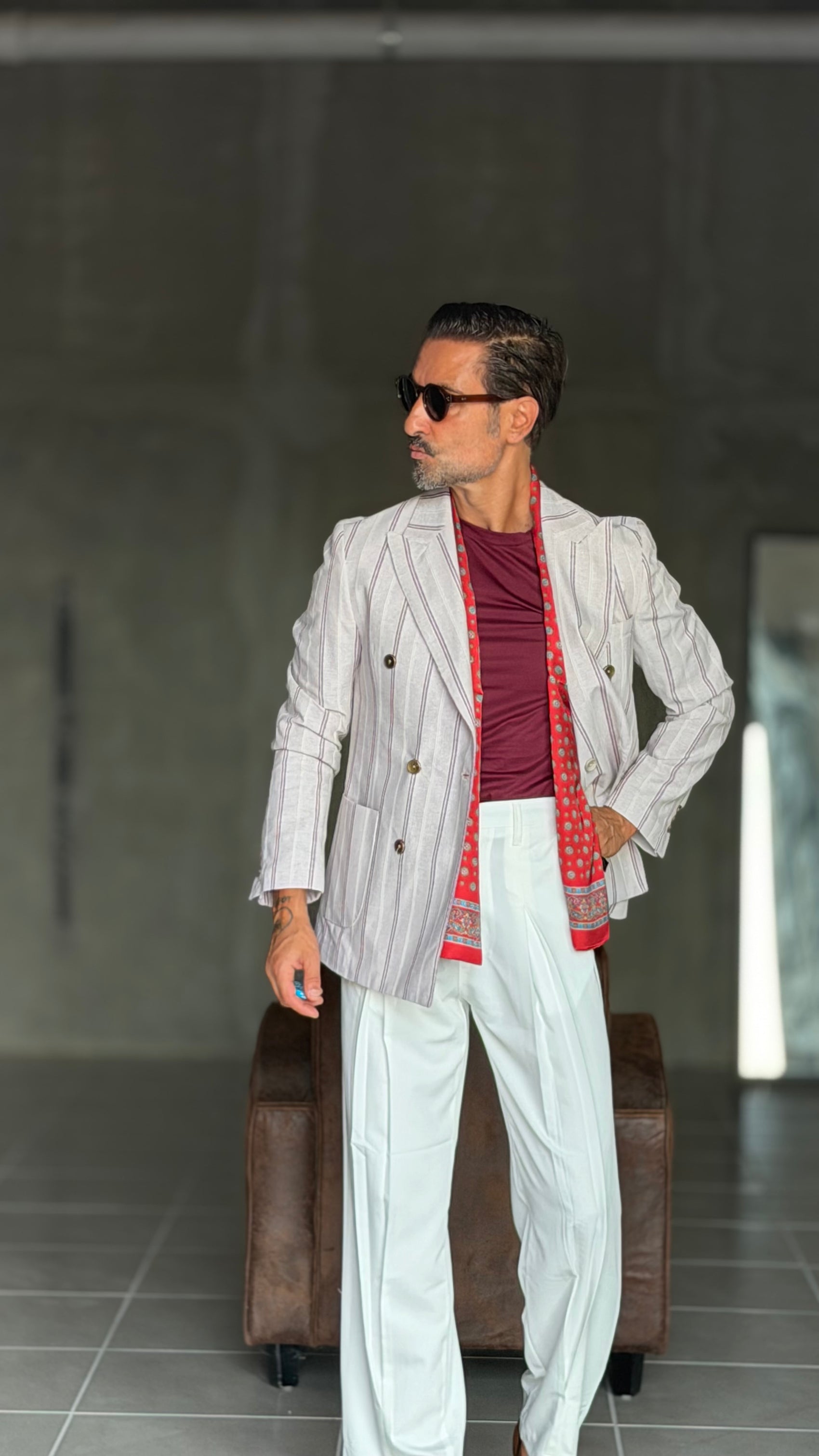 PANTALONE PANNA  DOPPIAPINCES IN DONDO
