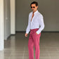 PANTALONE   BORDEAUX GESSATO PINCES. 0078